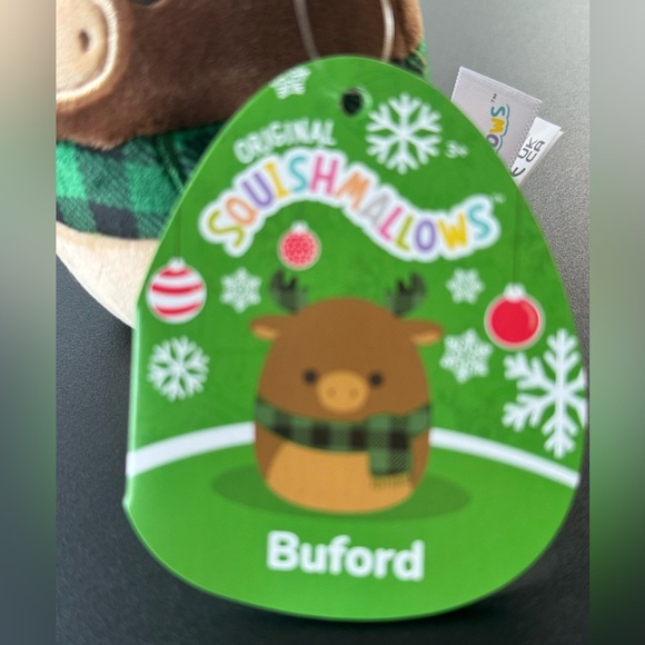 Original Squishmallow Buford Moose Christmas Edition Plush - Picture 5 of 6